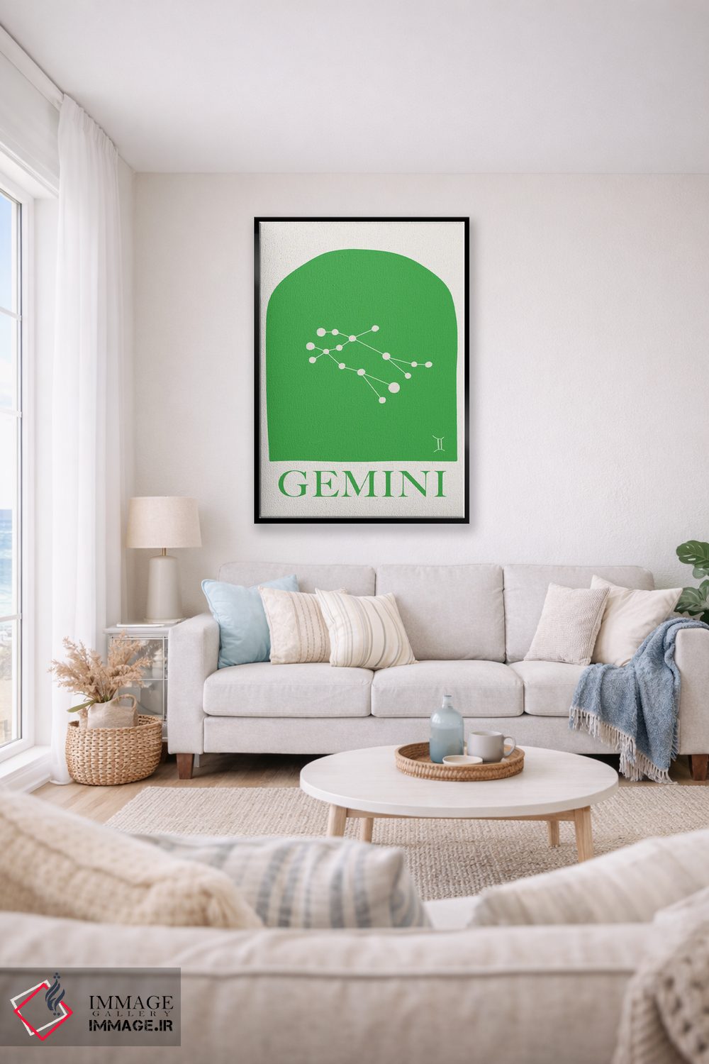 تابلو مینیمال برج جوزا اثر گریس دیجیتال آرت کو - D2B