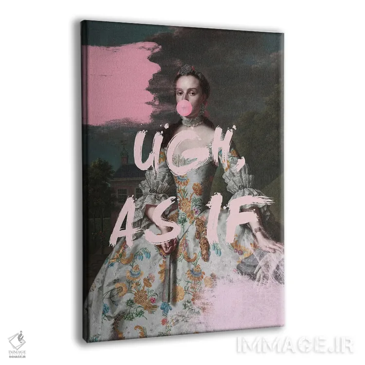 تابلو دکوراتیو As If Pink Altered Art,اوه، مثل اینکه هنر دگرگون شد… اثر گریس دیجیتال آرت کو - نمای پرسپکتیو محصول