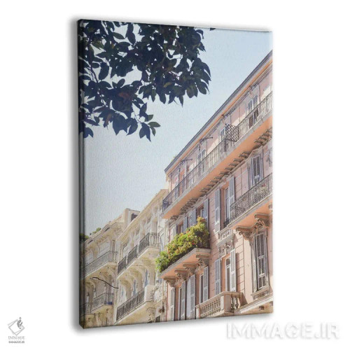 تابلو دکوراتیو موناکو پاستلی اثر گریس دیجیتال آرت کو - نمای پرسپکتیو محصول
