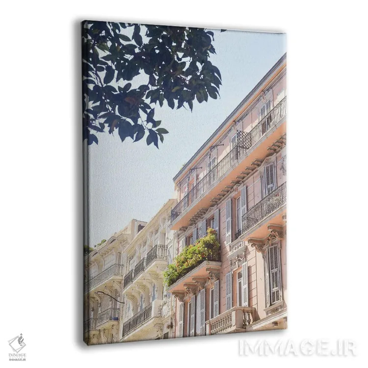 تابلو دکوراتیو موناکو پاستلی اثر گریس دیجیتال آرت کو - نمای پرسپکتیو محصول