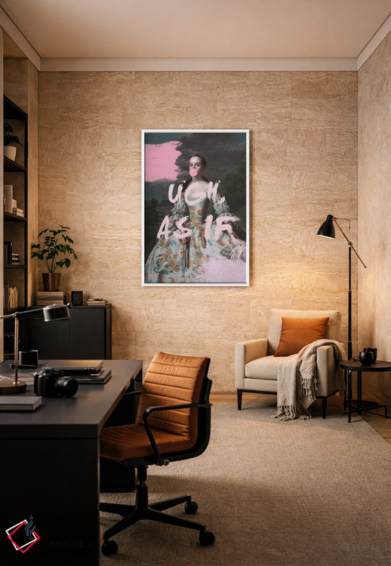 تابلو دکوراتیو As If Pink Altered Art,اوه، مثل اینکه هنر دگرگون شد… اثر گریس دیجیتال آرت کو - D5W