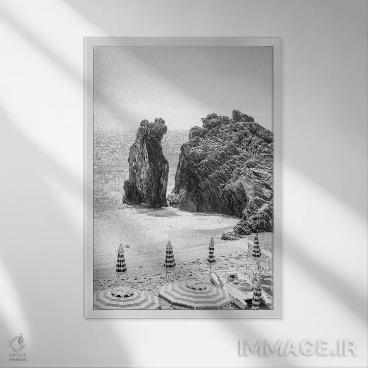 تابلو دکوراتیو چینکو تره اثر گریس دیجیتال آرت کو - نمای قابدار سفید