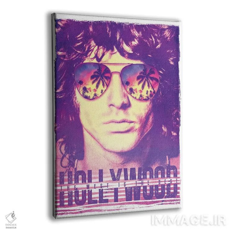 تابلو دکوراتیو جیم موریسون؛ زندگی در هالیوود اثر رادیو دیز - نمای پرسپکتیو محصول