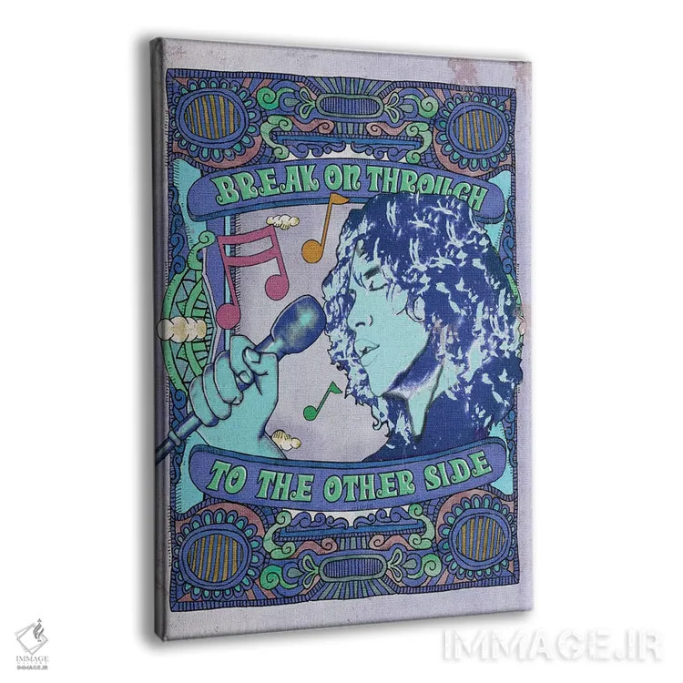 تابلو دکوراتیو جیم موریسون؛ نفوذ به آن سوی آبی اثر رادیو دیز - نمای پرسپکتیو محصول