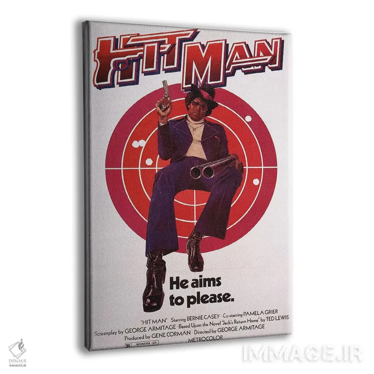 تابلو دکوراتیو پوستر فیلم هیت من اثر رادیو دیز - نمای پرسپکتیو محصول