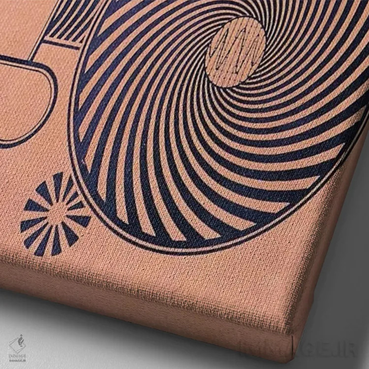 تابلو دکوراتیو آزمایش اسید اثر رادیو دیز - نمای نزدیک بافت بوم