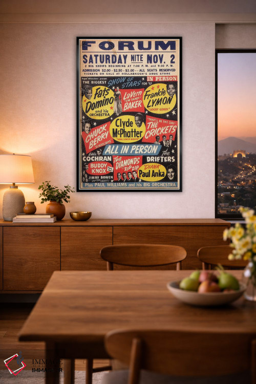 تابلو دکوراتیو پوستر بزرگترین نمایش ستارگان سال ۵۷ در فروم اثر رادیو دیز - D2B