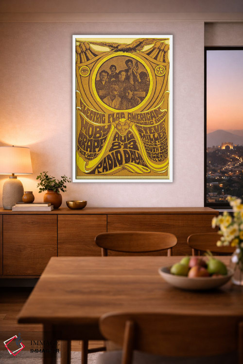 تابلو دکوراتیو Moby Grape, Steve Miller Blues Band And South Side Sound Syst… اثر رادیو دیز - D1W