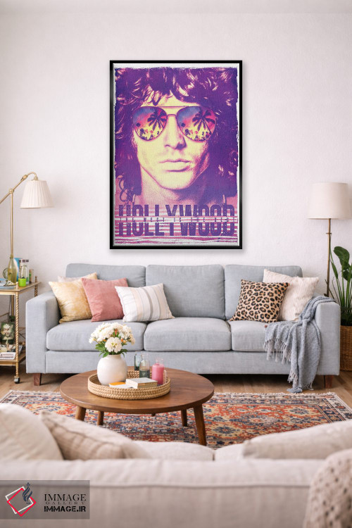 تابلو دکوراتیو جیم موریسون؛ زندگی در هالیوود اثر رادیو دیز - D1B