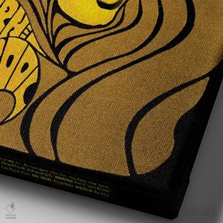 تابلو دکوراتیو پوستر یادبود تور جادویی بیتلز اثر رادیو دیز - نمای نزدیک بافت بوم