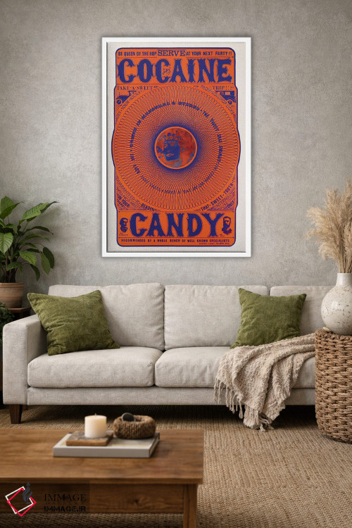 تابلو دکوراتیو آبنبات کوکائین اثر رادیو دیز - D1W