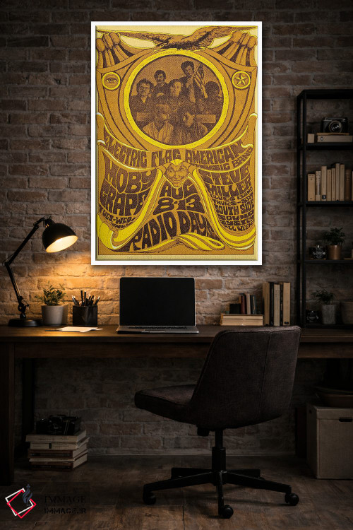 تابلو دکوراتیو Moby Grape, Steve Miller Blues Band And South Side Sound Syst… اثر رادیو دیز - D4W