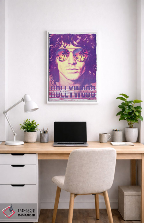تابلو دکوراتیو جیم موریسون؛ زندگی در هالیوود اثر رادیو دیز - D3W