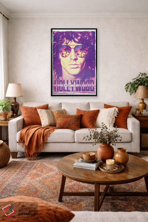 تابلو دکوراتیو جیم موریسون؛ زندگی در هالیوود اثر رادیو دیز - D4B