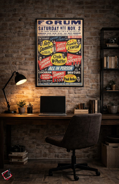 تابلو دکوراتیو پوستر بزرگترین نمایش ستارگان سال ۵۷ در فروم اثر رادیو دیز - D6B