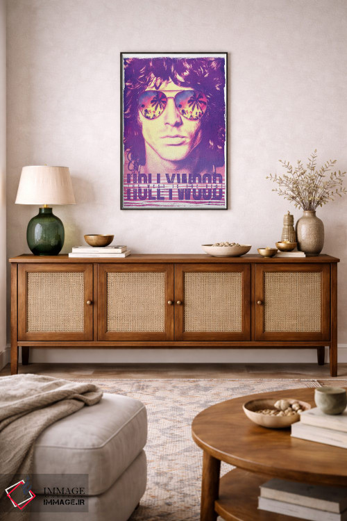 تابلو دکوراتیو جیم موریسون؛ زندگی در هالیوود اثر رادیو دیز - D5B
