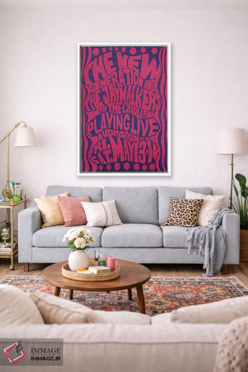 تابلو دکوراتیو The Jaywalkers & The Charlatans At The Fillmore Auditorium Po… اثر رادیو دیز - D1W