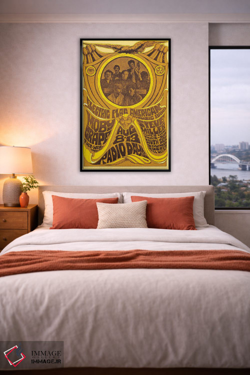 تابلو دکوراتیو Moby Grape, Steve Miller Blues Band And South Side Sound Syst… اثر رادیو دیز - D6B