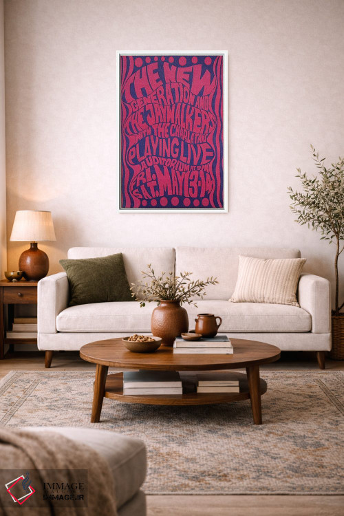 تابلو دکوراتیو The Jaywalkers & The Charlatans At The Fillmore Auditorium Po… اثر رادیو دیز - D2W