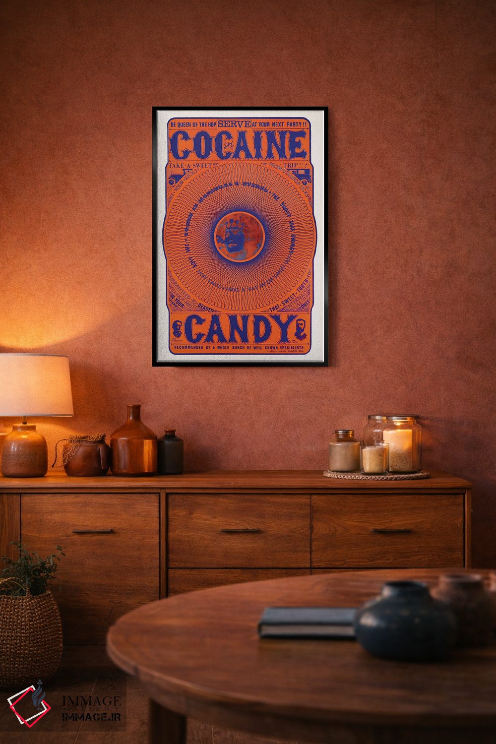 تابلو دکوراتیو آبنبات کوکائین اثر رادیو دیز - D5B