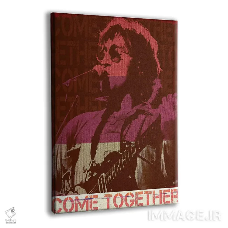 تابلو دکوراتیو جان لنون؛ راکر قرمز اثر رادیو دیز - نمای پرسپکتیو محصول