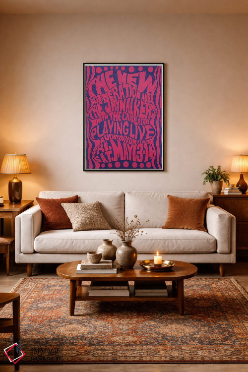 تابلو دکوراتیو The Jaywalkers & The Charlatans At The Fillmore Auditorium Po… اثر رادیو دیز - D4B