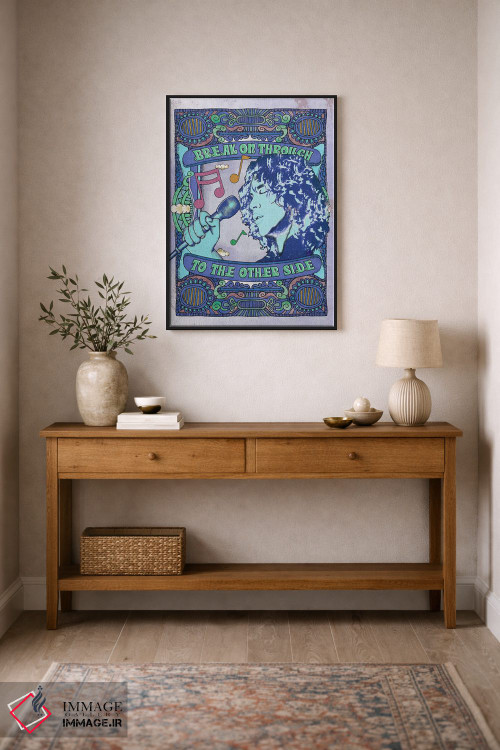تابلو دکوراتیو جیم موریسون؛ نفوذ به آن سوی آبی اثر رادیو دیز - D1B