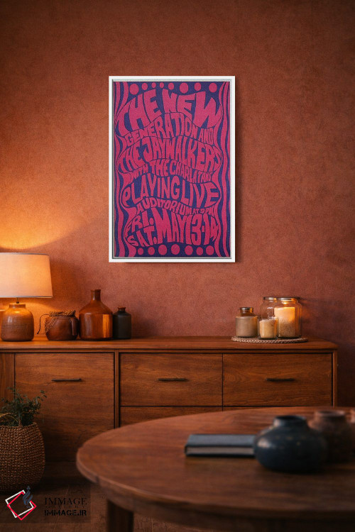 تابلو دکوراتیو The Jaywalkers & The Charlatans At The Fillmore Auditorium Po… اثر رادیو دیز - D3W