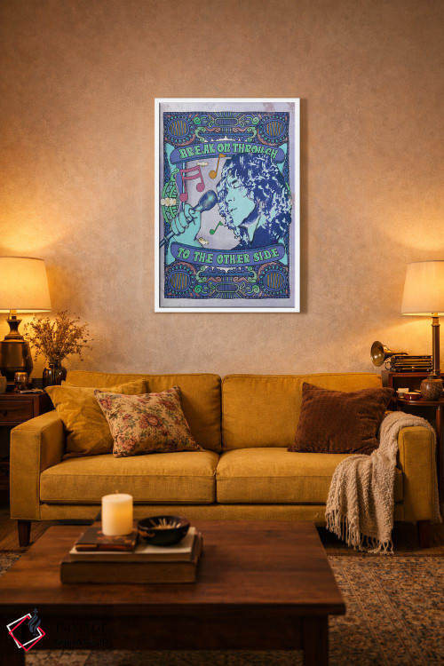 تابلو دکوراتیو جیم موریسون؛ نفوذ به آن سوی آبی اثر رادیو دیز - D2W