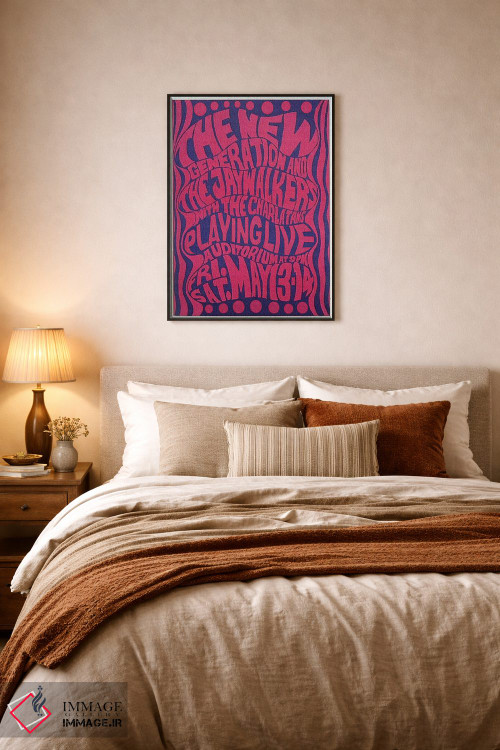 تابلو دکوراتیو The Jaywalkers & The Charlatans At The Fillmore Auditorium Po… اثر رادیو دیز - D5B