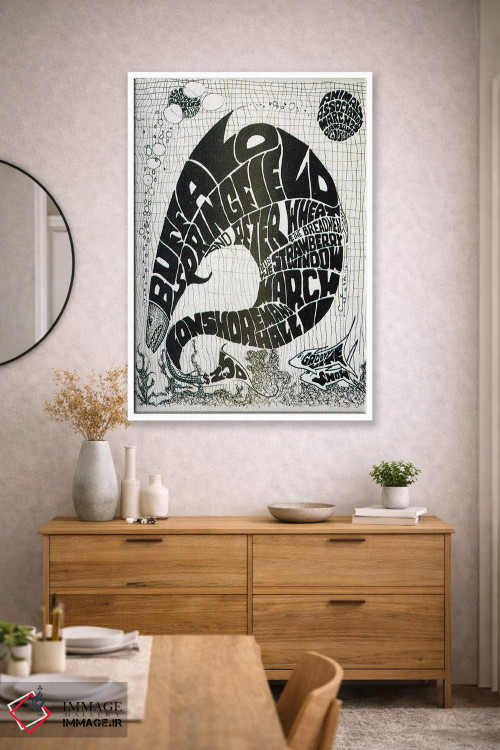 تابلو دکوراتیو کلاژ کنسرت های بیگ فیش قدیمی اثر رادیو دیز - D1W