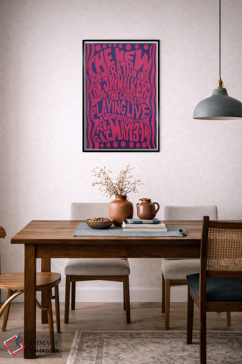 تابلو دکوراتیو The Jaywalkers & The Charlatans At The Fillmore Auditorium Po… اثر رادیو دیز - D6B