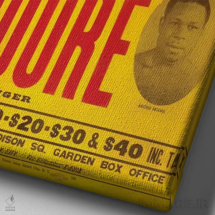 تابلو دکوراتیو مارسیانو مقابل مور اثر رادیو دیز - نمای نزدیک بافت بوم