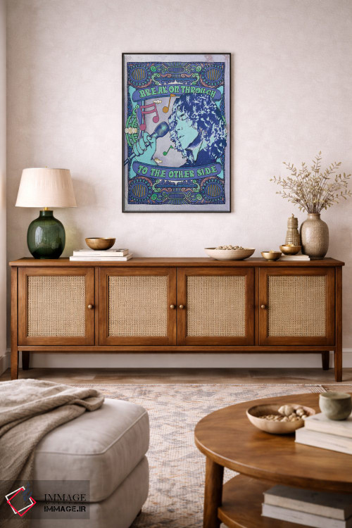 تابلو دکوراتیو جیم موریسون؛ نفوذ به آن سوی آبی اثر رادیو دیز - D4B