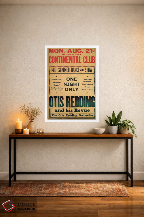 تابلو دکوراتیو August 1967,اوتیس رباورگ در بروشور رقص و نمایش باشگاه کونتیننت… اثر رادیو دیز - D3W