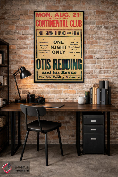 تابلو دکوراتیو August 1967,اوتیس رباورگ در بروشور رقص و نمایش باشگاه کونتیننت… اثر رادیو دیز - D4B