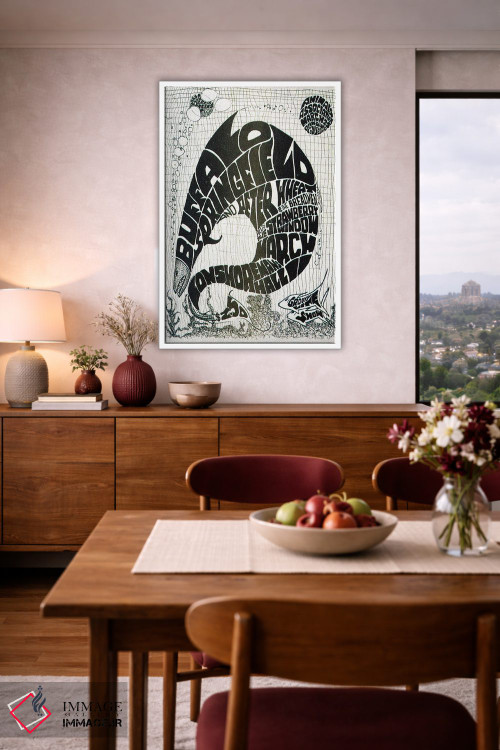 تابلو دکوراتیو کلاژ کنسرت های بیگ فیش قدیمی اثر رادیو دیز - D4W