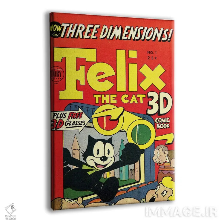 تابلو دکوراتیو فلیکس سه بعدی اثر رادیو دیز - نمای پرسپکتیو محصول