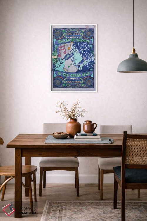 تابلو دکوراتیو جیم موریسون؛ نفوذ به آن سوی آبی اثر رادیو دیز - D6W