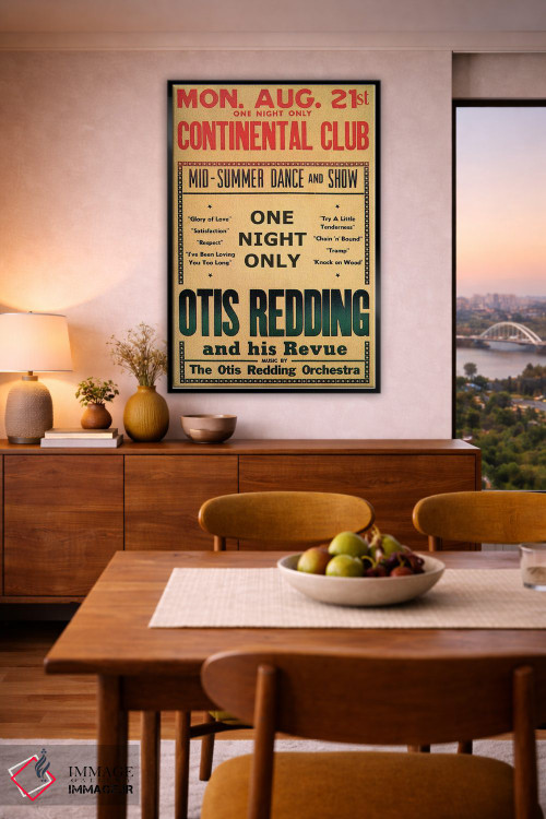 تابلو دکوراتیو August 1967,اوتیس رباورگ در بروشور رقص و نمایش باشگاه کونتیننت… اثر رادیو دیز - D6B