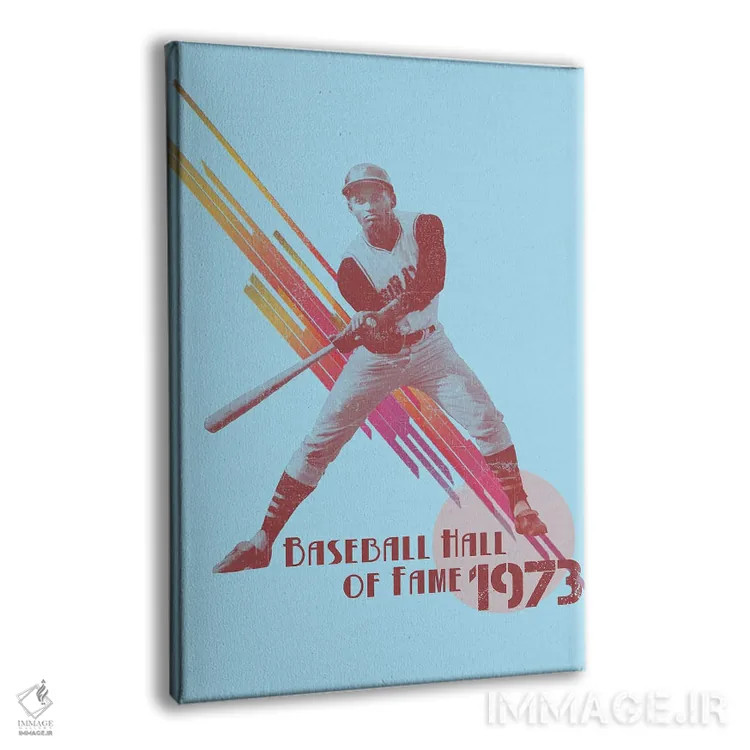 تابلو دکوراتیو تالار مشاهیر بیس بال - آبی اثر رادیو دیز - نمای پرسپکتیو محصول