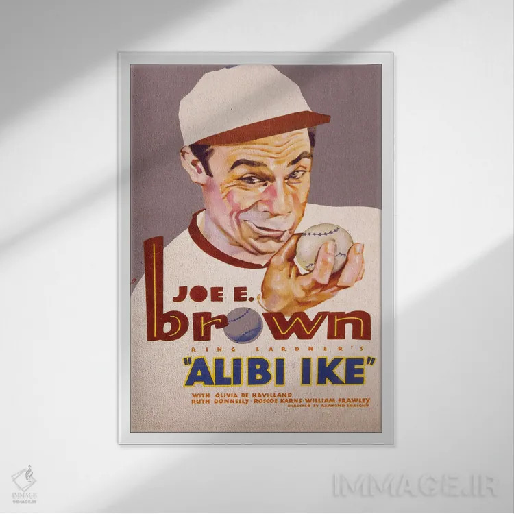 تابلو دکوراتیو علیبی آیک اثر رادیو دیز - نمای قابدار سفید