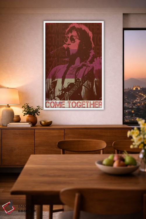 تابلو دکوراتیو جان لنون؛ راکر قرمز اثر رادیو دیز - D1W