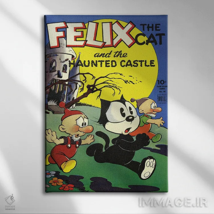 تابلو دکوراتیو فلیکس و قلعه تسخیر شده اثر رادیو دیز - نمای روبهرو روی دیوار