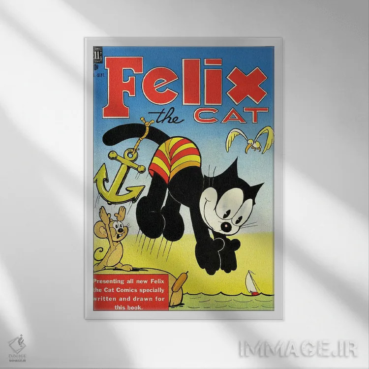 تابلو دکوراتیو فلیکس؛ شیرجه به سوی لنگر اثر رادیو دیز - نمای قابدار سفید