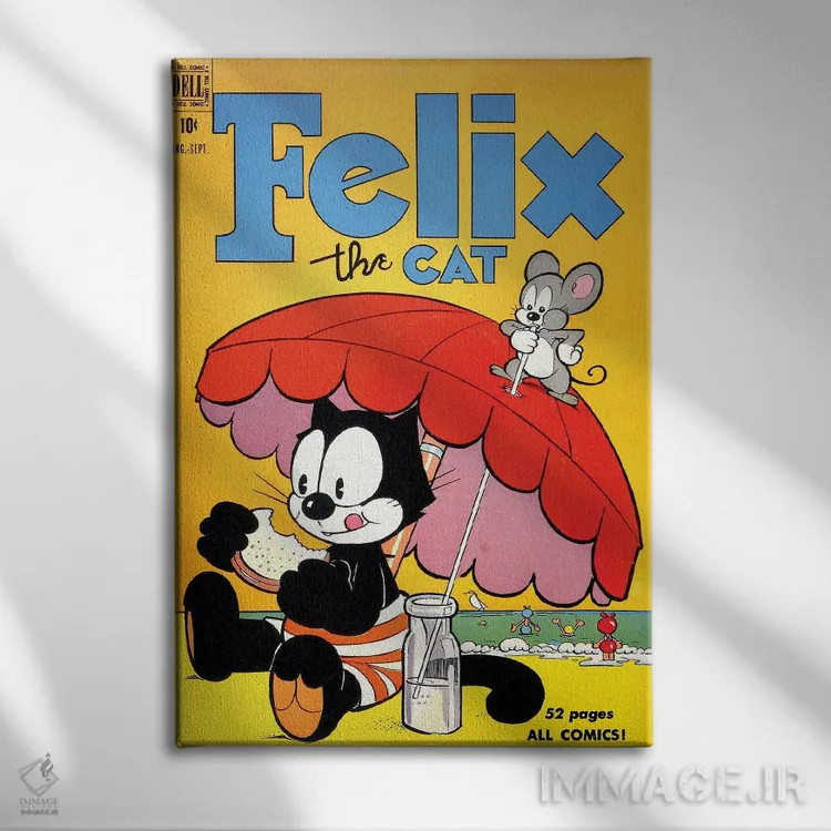 تابلو دکوراتیو فلیکس در ساحل اثر رادیو دیز - نمای روبهرو روی دیوار