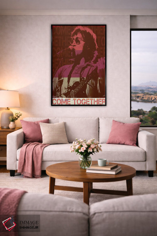 تابلو دکوراتیو جان لنون؛ راکر قرمز اثر رادیو دیز - D4B