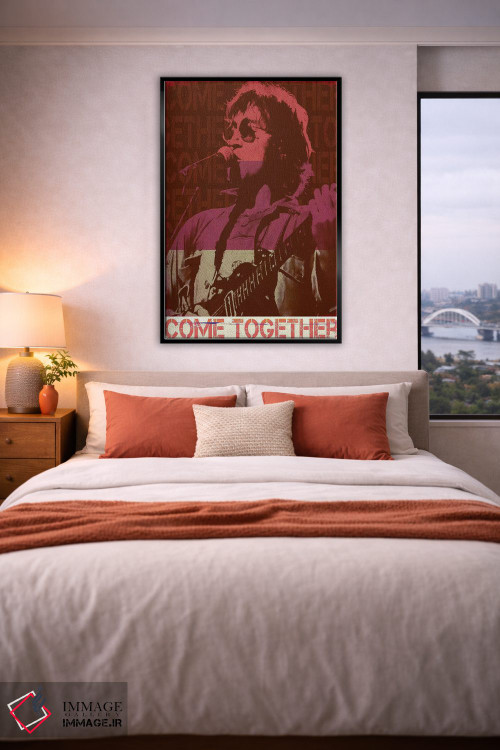 تابلو دکوراتیو جان لنون؛ راکر قرمز اثر رادیو دیز - D5B