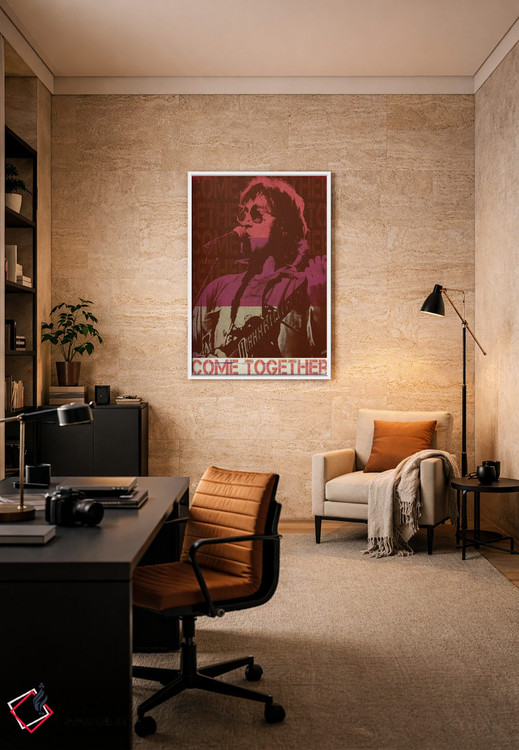 تابلو دکوراتیو جان لنون؛ راکر قرمز اثر رادیو دیز - D6W