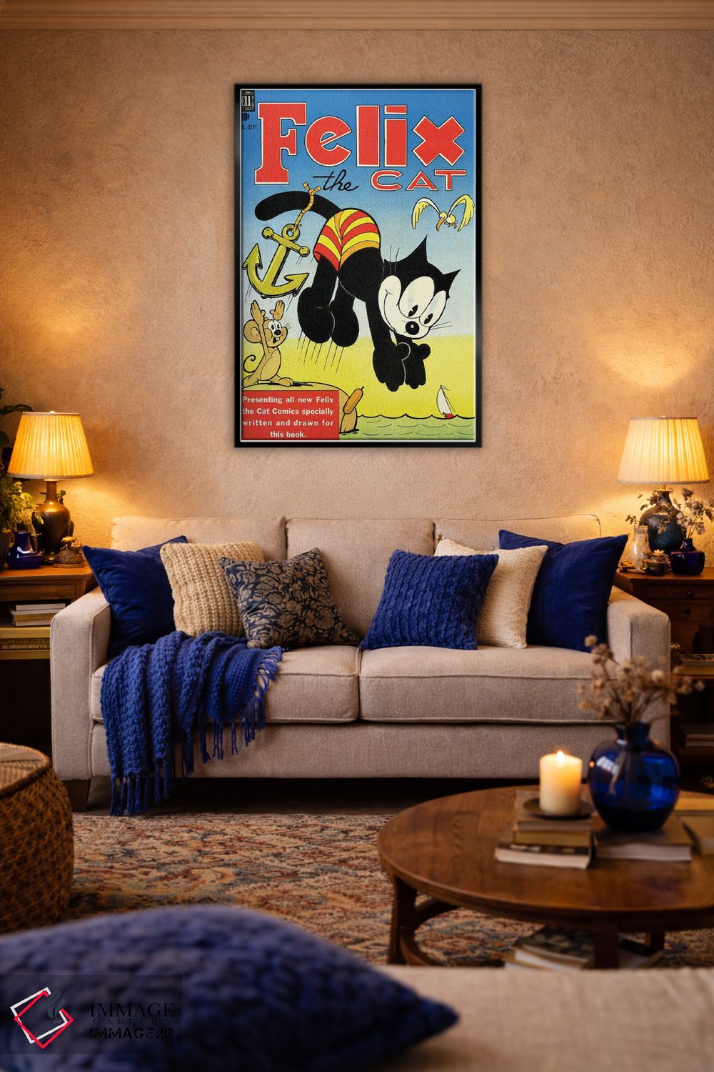 تابلو دکوراتیو فلیکس؛ شیرجه به سوی لنگر اثر رادیو دیز - D5B